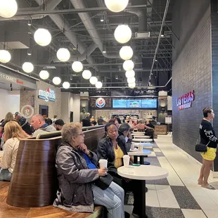 Spacious seating area ! Nice Food Court