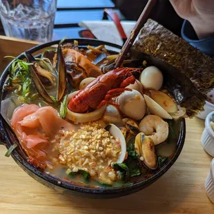 Seafood ramen