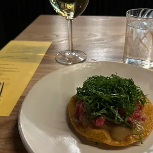 Beef Tartare Tostada