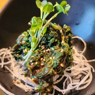 a close up of a plate of food