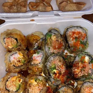 sushi and sashimi, food