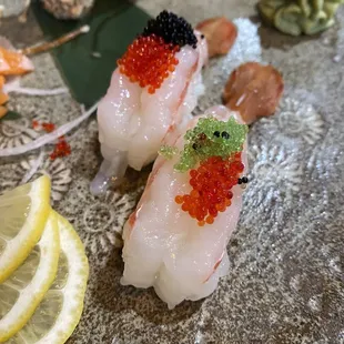 Sweet shrimp sushi