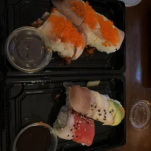 sushi, sushi and sashimi, food, sashimi