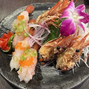 sushi, sashimi, sushi and sashimi, food