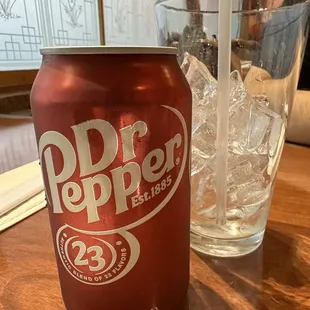 Canned sodas offered here