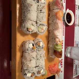 Bagel Roll California Roll Rainbow Roll