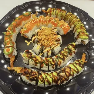 sushi and sashimi, food, sashimi, sushi