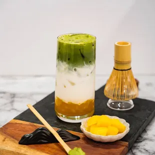 Mango Matcha Latte