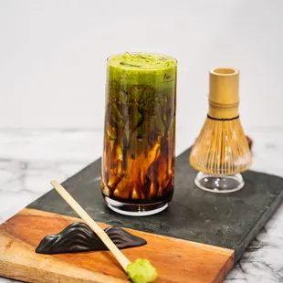 Brown Sugar Matcha Latte