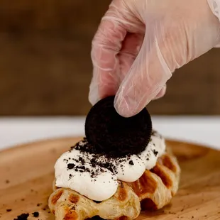 Cookies &amp; Cream Croffle