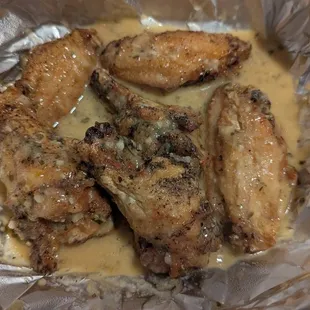 Garlic parmesan wings