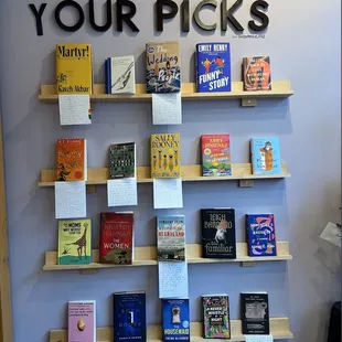 Typically the bookseller picks! But this was the top 2024 bestsellers!