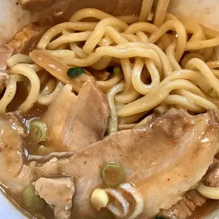 Tsukemen with seafood broth