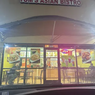 Outside