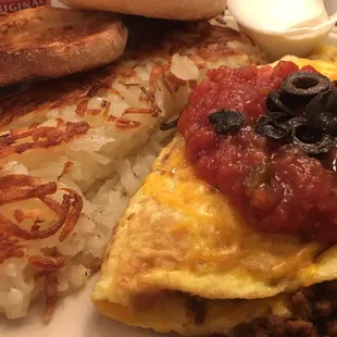 Taco omelette