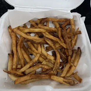 The fries on our take out order. Not good.