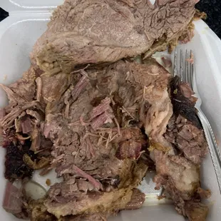 2lb Brisket - so fatty it was inedible.