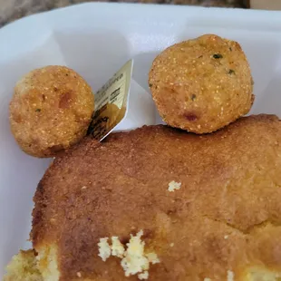 Hush puppies and cornbread