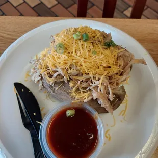 Pulled Pork Loaded Baked Potato