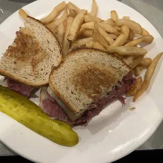 Reuben Sandwich with French Fries