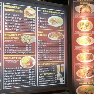 Tom&apos;s Burger Menu