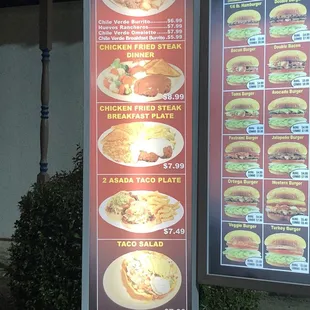 waffles, menu