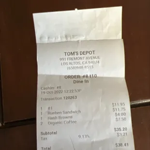 Receipt