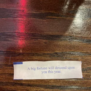 My fortune