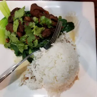 Beef Brisket over Rice