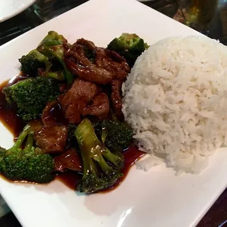 Beef Broccoli over Rice