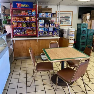 More seating and chips