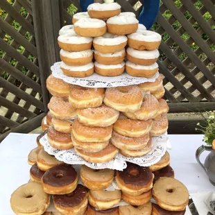 Tom was so kind and helped my sister create a donut cake for her wedding. Unique and yummy!