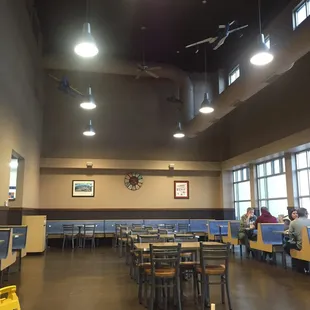 Dining area with plane display