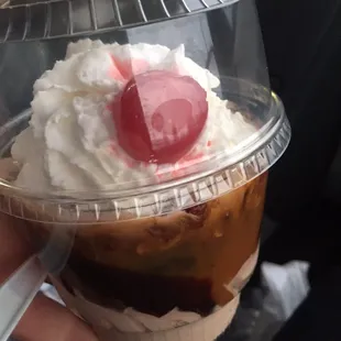 Turtle Sundae - with chocolate ice cream