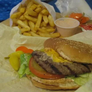 Cheesebuger &amp; Fries = $5.47