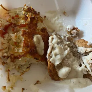 Chicken Fried Steak and Eggs
