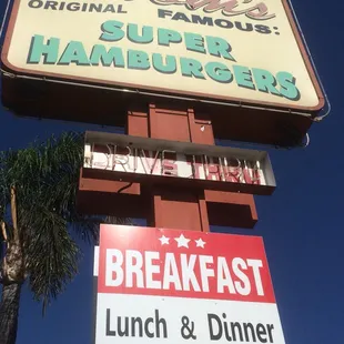 Tall sign facing busy Sierra Avenue.