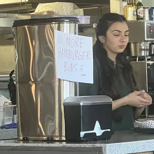 No more hamburgers buns oh really ?