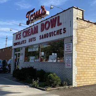 the outside of the building