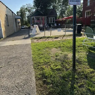 Seating area outside