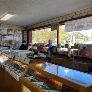 The Counter with candy and in-house roasted nuts
