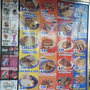 ramen and noodles, menu