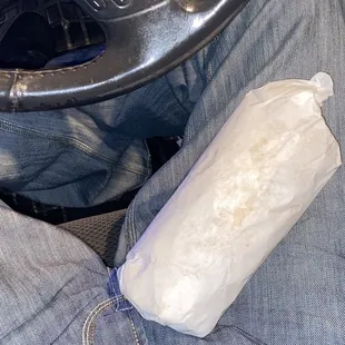 Big and girthy  mouth stuffing burrito