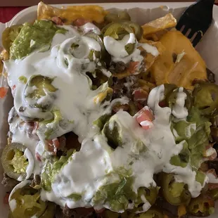 Looks good but they were the worst nachos I've tasted