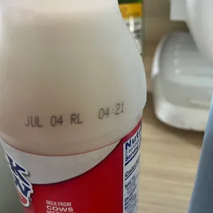 Expired milk