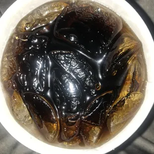 Soda has something in it  hate y'all i was waiting to drink this soda F this restaurant