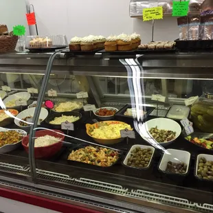 a variety of food items