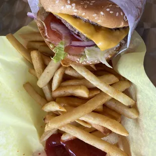 Double 1/4 lb. Cheeseburger Combo