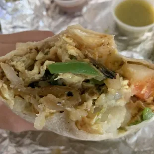 Vegetarian Breakfast Burrito