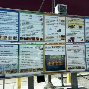 Full menu